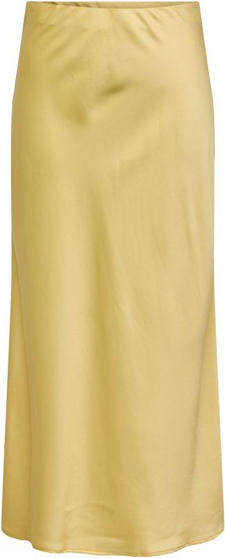 ONLY - Rok - Geel - Satijn - Polyester