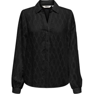 Only - ONLNOA - Blouse - Effen - Viscose - Lange Mouw - Losse Pasvorm