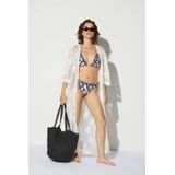 ONLY - ONLTRICIA - Bikinibroekje - Donkerblauw/Ecru