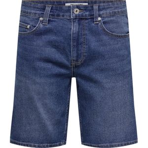 ONLY & SONS - ONSWEFT PIM - Korte Broeken - Medium Blue Denim - Regular Fit