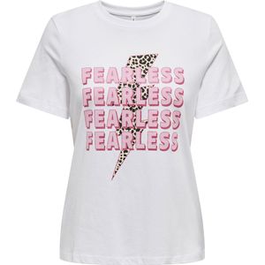 Only - Henny Life Shirt - Wit - Regular Fit - Dames