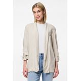 Blazer - Blauw - 70% Viscose, 30% Linnen - Regular Fit