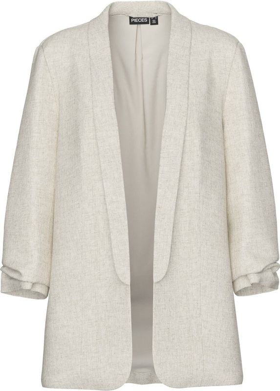 Blazer - Blauw - 70% Viscose, 30% Linnen - Regular Fit