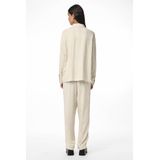 Pieces - Birch Melange Blouse - Melange - 70% Viscose 30% Linnen