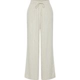 Broek - Wijde Pijpen - Zwart - 70% Viscose 30% Linnen