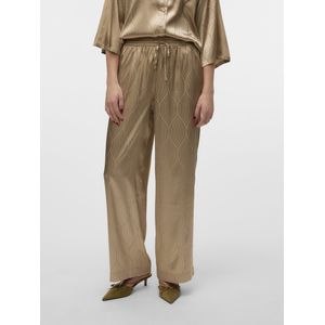 Vero Moda - Capri Broek - Zilver - Polyester/Elastan - Wide Leg