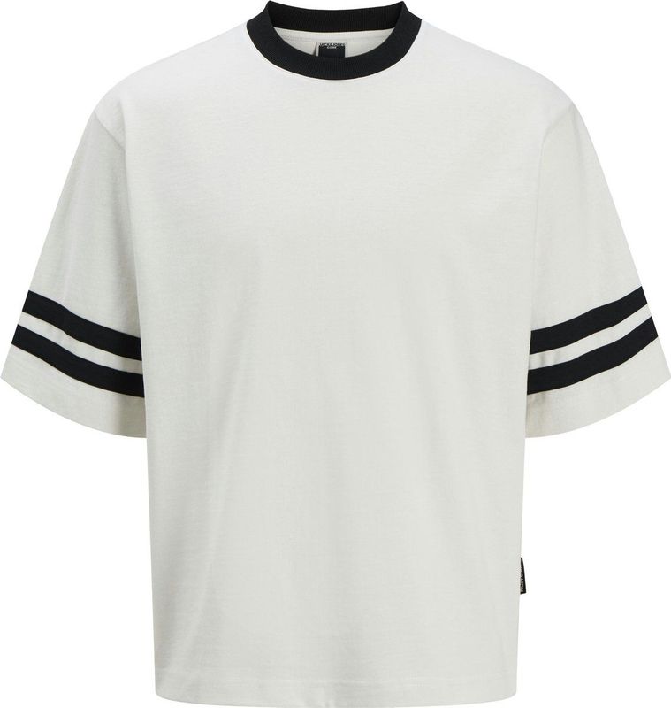 Jack & Jones - JCORETREAT - T-shirt - Zwart/Wit - Wijde Pasvorm