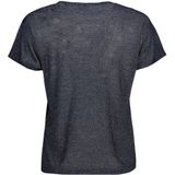 VERO MODA - T-shirt - Blauw - Viscose - Korte Mouwen - Ronde Hals