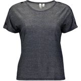 VERO MODA - T-shirt - Blauw - Viscose - Korte Mouwen - Ronde Hals