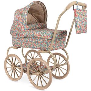Konges Slojd - Minnie - Poppenwagen - Fiola en Kitty Pink - Stof en Metaal