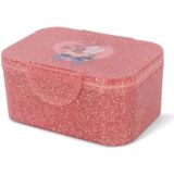 Konges Sløjd - Lunchbox - Transparant Roze - Glanzend Plastic