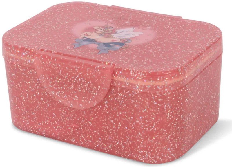 Konges Sløjd - Lunchbox - Transparant Roze - Glanzend Plastic