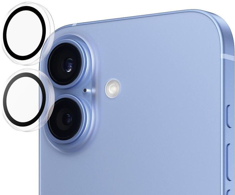 PanzerGlass® Hoops™ Transparent Kameraschutz für iPhone 16 & iPhone 16 Plus