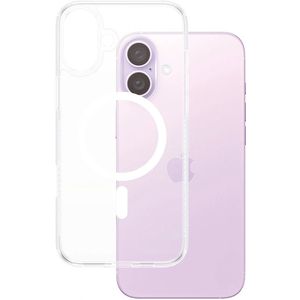 PanzerGlass® HardCase Transparent Weiß MagSafe für iPhone 16 Plus
