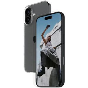 SAFE by PanzerGlass Displayschutzglas »2-in-1 Protection Bundle, Glass, Soft TPU Case«, für Apple iPhone 16, Displayschutzfolie, Schutzfolie, Bildschirmschutz, kratz- & stoßfest