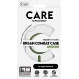 CARE by PanzerGlass® Flagship Case Transparent Urban Combat Grün MagSafe für iPhone 16