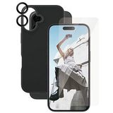 PanzerGlass CARE by ® Panzerglas 3-in-1 Protection Backcover Apple iPhone 16 Zwart, Transparant Inductieve lading