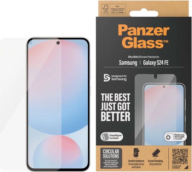 PanzerGlass - Screen Protector - Samsung Galaxy S24 FE - Ultra-Wide Fit