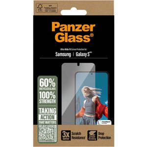 PanzerGlass Screen Protector Samsung Galaxy S25 | Ultra-Wide Fit