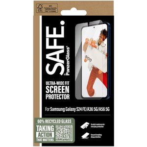 PanzerGlass - SAFE Ultra-Wide Fit - Screenprotector - Voor Samsung Galaxy S24 FE / A36 / A56