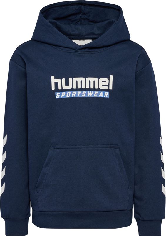 HUMMEL - Logo Hoodie - Dress Blues - Zachte Stof