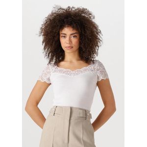 Rosemunde - Beatha - Shirt - Wit - Geribbeld Gebreid