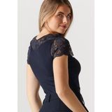 Rosemunde - Beatha Capsleeve - Top - Donkerblauw