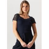 Rosemunde - Beatha Capsleeve - Top - Donkerblauw