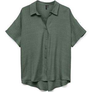 Vero Moda - Vmmelaney Queeny Ss Shirt - Blouse - Laurel Wreath - 100% Polyester