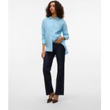 Shirt - Lichtblauw - 80% Katoen, 20% Gerecycled Katoen - Lange Mouwen