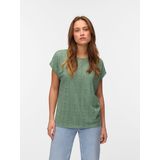 VERO MODA - VMMAYA AVA - T-shirt - Riet - Gerecycled Materiaal