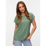 VERO MODA - VMMAYA AVA - T-shirt - Riet - Gerecycled Materiaal