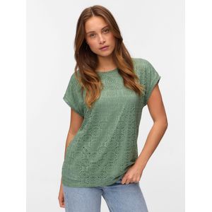 VERO MODA - VMMAYA AVA - T-shirt - Riet - Gerecycled Materiaal