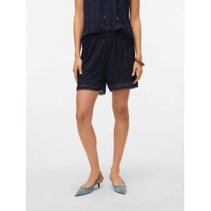 Vero Moda - VMMAYA HW SHORT - Korte Broeken - Navy Blazer - Regular Fit