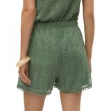 Vero Moda - VMMAYA HW SHORT - Korte Broeken - Hedge Green - Regular Fit