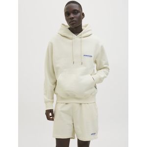 Jack & Jones - Jcounion Print Sweat Hood - Trui - Beaucoup Blue - Katoen/Polyester