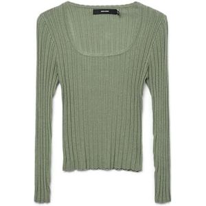 Pullover - Gebreid - U-Hals - Lange Mouwen - Slim Fit