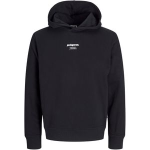 JACK&JONES JCOTARMAC CAMO BACK PRINT HOOD - Black - Sweatstof - Relaxed Fit