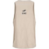 Jack & Jones - Shirt - Greige/Zwart - Mouwloos - Normale Pasvorm