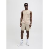 Jack & Jones - Shirt - Greige/Zwart - Mouwloos - Normale Pasvorm