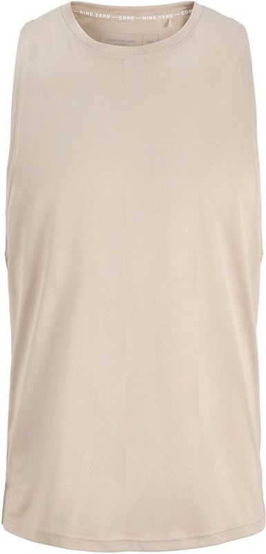 Jack & Jones - Shirt - Greige/Zwart - Mouwloos - Normale Pasvorm