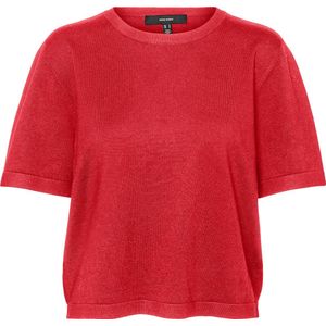 VERO MODA - Vmsilje - Oversized Trui - Rood High Risk - Materiaal: Ga Noos