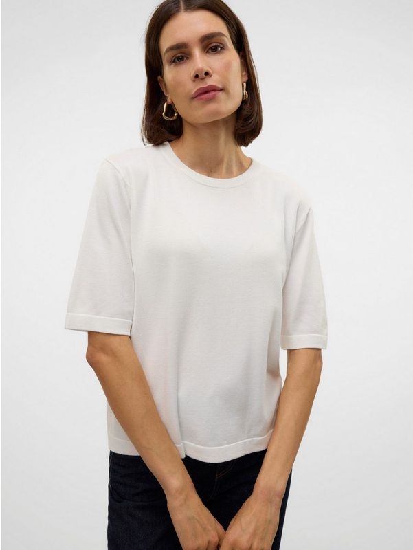 Vmsilje - Gebreide Pullover - O-hals - 2/4 Mouwen - Oversized Fit
