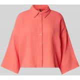 Basics - Blouse - Wit - Katoen - 3/4 Mouwen