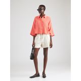 Basics - Blouse - Wit - Katoen - 3/4 Mouwen