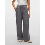 Harembroek - Zwart - Polyester - High Waist Met Strikkoord