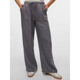 Harembroek - Zwart - Polyester - High Waist Met Strikkoord