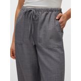 Harembroek - Zwart - Polyester - High Waist Met Strikkoord