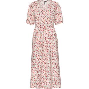 Pieces - Tala - Midi Jurk - V-hals - Korte Mouwen