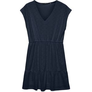 Vero Moda - VMKIM CS V-NECK SHORT DRESS JRS GA - Mini-jurk - Navy blazer